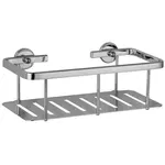 tesa Košík do sprchy Aluxx s plným dnom, chróm, 92 x 250 x 125 mm