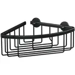 tesa Rohový košík do sprchy Aluxx, matná čierna, 92 x 202 x 207 mm