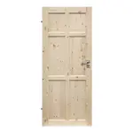 RADEX Falcové interiérové dvere BERGEN plné, borovicové drevo, 80 Ľ