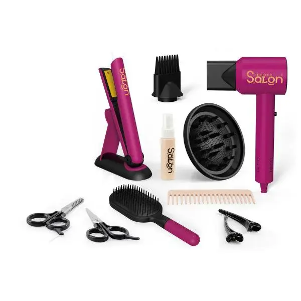 Kosmetická sada s fénem a žehličkou