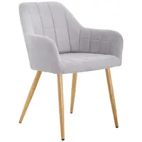 MID.YOU ŽIDLE S PODRUČKAMI, železo, samet, šedá