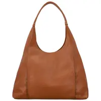 Dámska kožená kabelka na rameno koňaková - Delami Vera Pelle Blanca