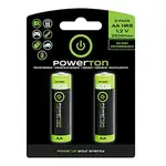Powerton Nabíjecí Ni-MH baterie AA, 2-pack