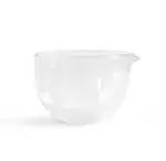 MOYA Sklenená miska s dvojitým sklom na matchu s výlevkou