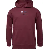 Puma BMW M MOTORSPORT ESSENTIALS+ HOODIE FLEECE Pánská mikina, vínová, velikost