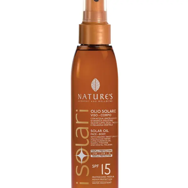 Nature´s i Solari Opalovací olej na obličej a tělo SPF15 150 ml
