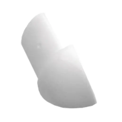 Roh k lište Profil-EU biela, PVC, výška hrany 8 mm, LROH80