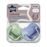 Tommee Tippee Dudlík Cherry latex 18-36m 2 ks modrá-zelená