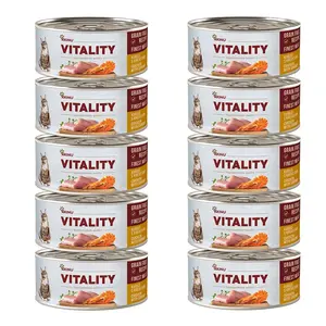 Akinu VITALITY Kuřecí & krevety konzerva pro kočky 10 x 70 g