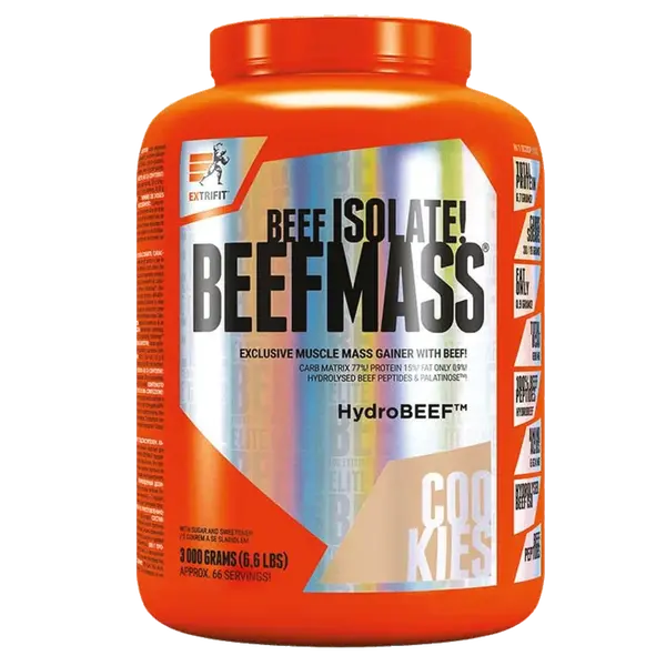 Extrifit BeefMass 3kg - vanilka, karamel