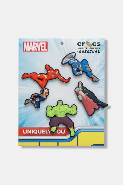 Připínačky na dětské boty Crocs Avengers Heroes 5PCk 5-pack více barev, 10015112