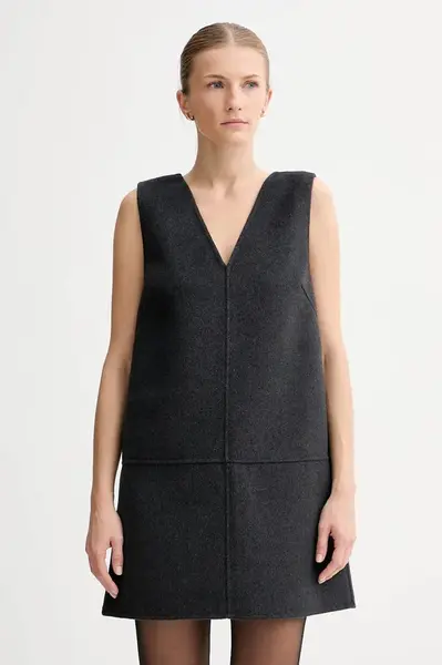 Šaty s příměsí vlny Calvin Klein