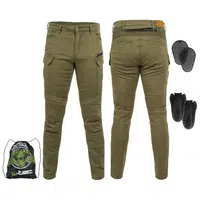Pánské moto kalhoty W-TEC Cargotic olivově zelená 5XL