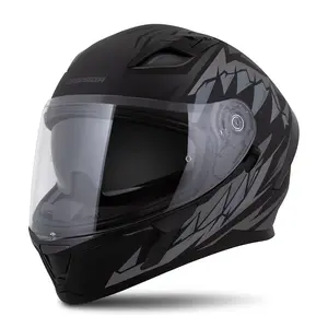 Moto přilba Cassida Orbit StriX černá matná/šedá S (55-56)