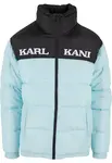 Karl Kani Zimná bunda 'Retro Essential'  svetlomodrá / čierna / biela