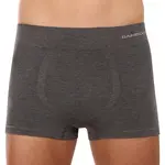 Gino Pánské boxerky bezešvé bambusové šedé (53005) L