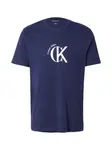 Calvin Klein Jeans Tričko  námornícka modrá / biela