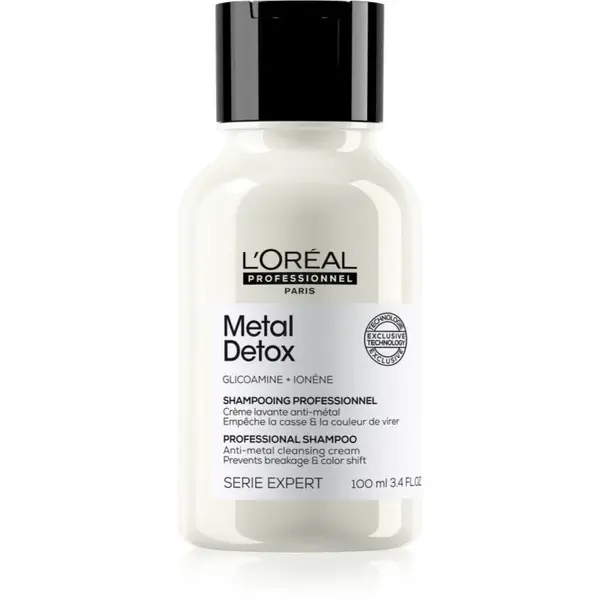 L’Oréal Professionnel Serie Expert Metal Detox hloubkově čisticí šampon pro barvené a poškozené vlasy 100 ml