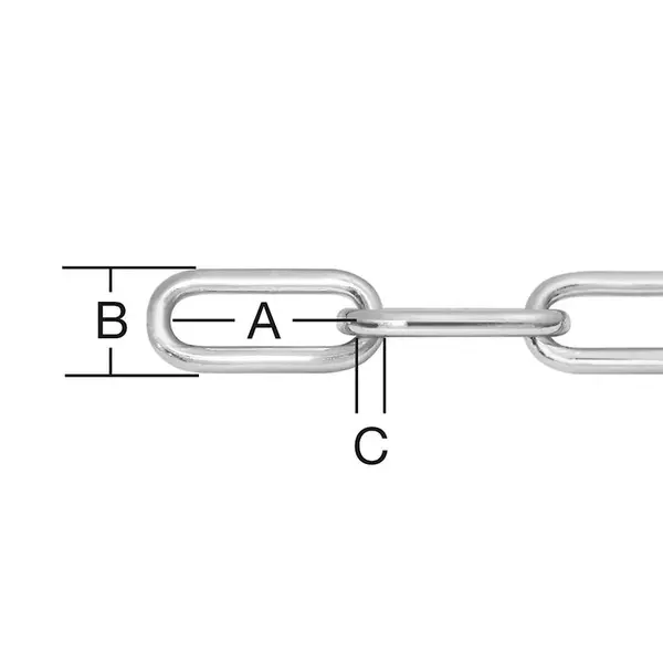 Řetěz ocel c 4mm zn
