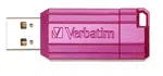 Verbatim 49067 Flash Disk Hi-Speed Store 'n' Go, 16GB, Pinstripe, USB 2.0, Hot růžový