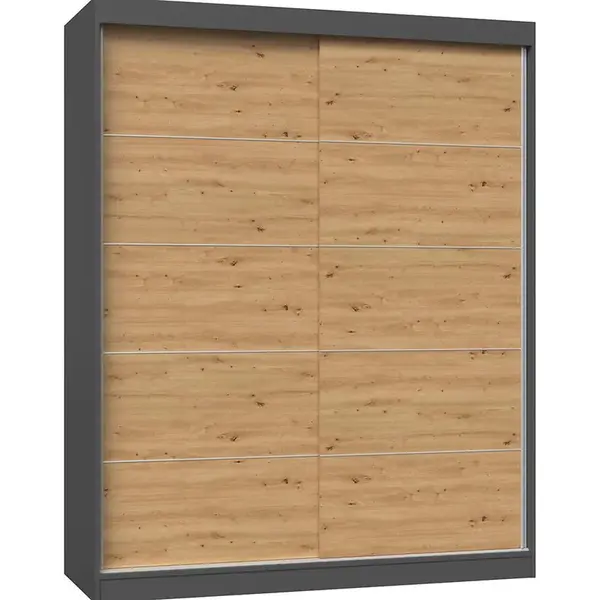 Skříň Iga 160 antracit/artisan C