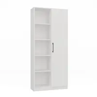 Regál 80 cm dveře bílá