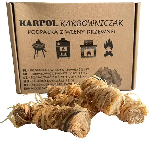 Podpaľovač z drevitej vlny 32 ks
