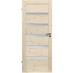 Dvere vnútorné Wezuwiusz 5S 70Ľ  so sukmi nelakované zámok na kľúč