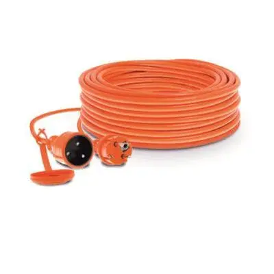 Predlžovací kábel W-96984 IP44 20 m 3x1,5 oranžový