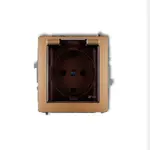 DGPB-1Z Zásuvka odolná voči striekajúcej vode zlatá