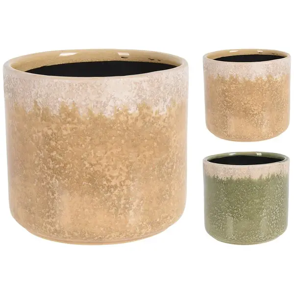 Kamenný kvetináč 2ass farb