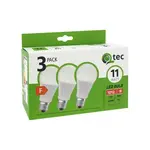 Žiarovka LED QTEC 11W A60 E27 4200K 3PACK