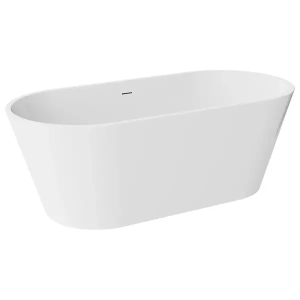 Voľne stojaca vaňa Deeva 180/80+ sifón čierny mat