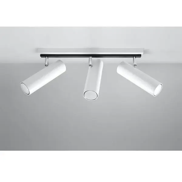 Stropné bodové svietidlo Indiana 3 biely A-497