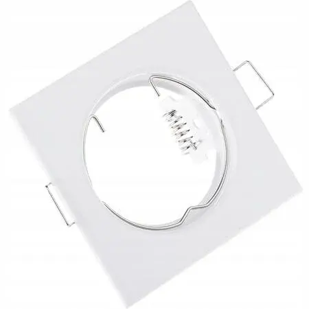 Pevné podhľadové svietidlo Pavo štvorcové biele