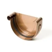 Žlabové čelo levé 125 mm Bryza měděná