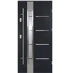 Vchodové dveře Luna S68 2ZA 90P antracit antaba 160 2070x1000x68 mm