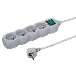 Prodlužovací kabel s vypínačem 4G 3X1 Z/U 1,5 m šedý