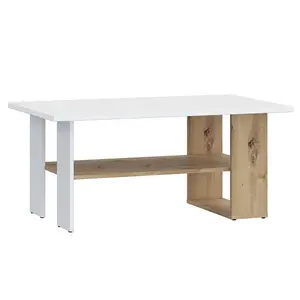 Konferenčný stolík Caldicot CFTT5210-M256 biely/dub artisan