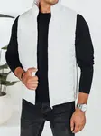 Kamizelka męska pikowana biała Dstreet