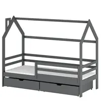 Posteľ Domček Lila 80x160 graphite