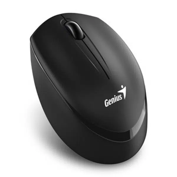 Genius Myš NX-7009, 1200DPI, 2.4 [GHz], optická, 3tl., bezdrátová, černá, 1 ks AA, Blue-Eye senzor, symetrická