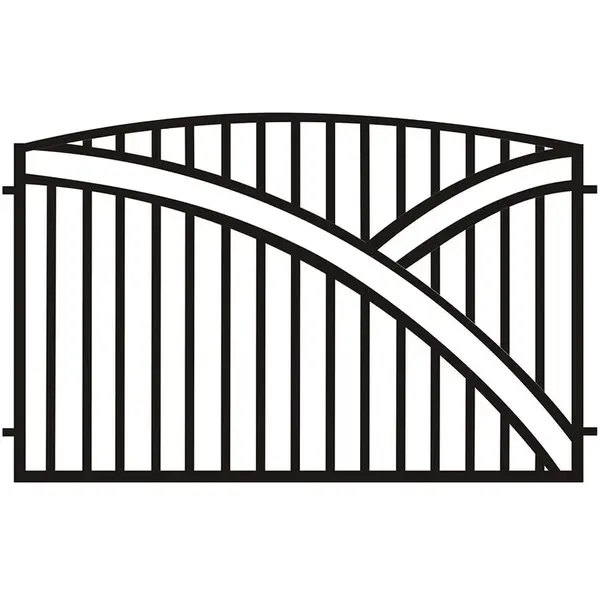 PLOTOVÉ POLE GENUA 2x1,25 ZN RAL9005 MAT