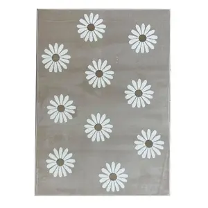 Koberec FD Lida Stokroty 1,33/1,9 svetlá béžová