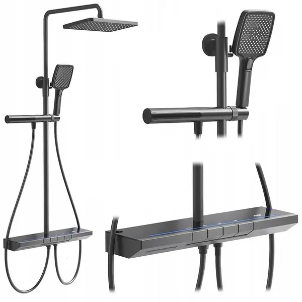 Sprchový set s termostatem Rea Pedro titan