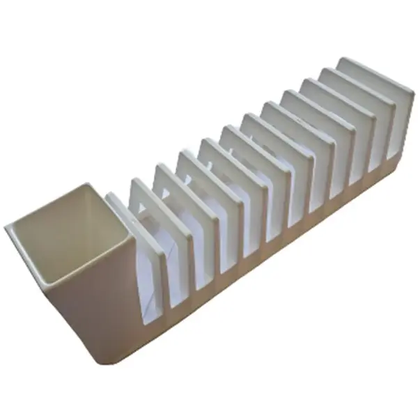 Odkvapkávač na príbory a 12 tanierov biely 10070600