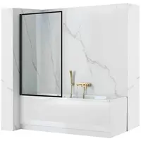 Vaňová zástena Lagos pohyblivý 80x140 black