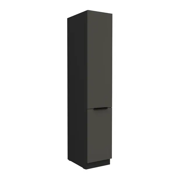 Vysoká potravinová skříňka Aria 40 DK-210 2F Barva korpusu: Černá, Barva dvířek: GR - Graphite AFM