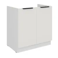 Spodní skříňka pod dřez Aria 80 ZL 1S BB - Premium Box Barva korpusu: Bílá, Barva dvířek: WH - Crystal white AFM