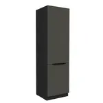Vysoká potravinová skříňka Aria 60 DK-210 2F Barva korpusu: Černá, Barva dvířek: GR - Graphite AFM